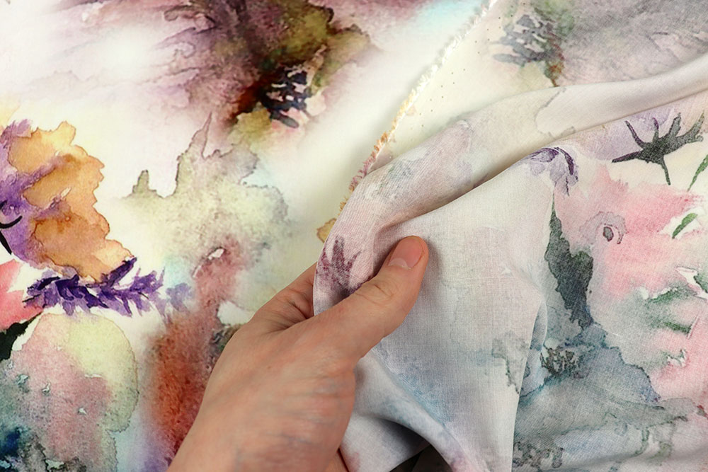 Viskosestoff - Aquarellgarten