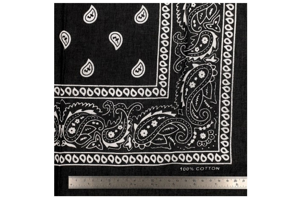Bandana - Paisley - Schwarz