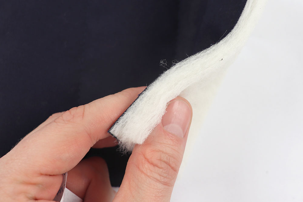 Baumwoll-Stepper wattiert - Nachtblau