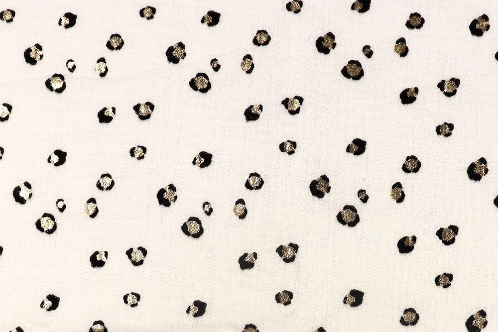 Musselin - Glitzer-Leo