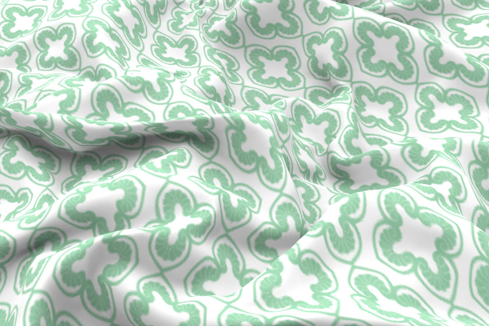 Blackout - permanent schwer entflammbar - Barock-Garten II