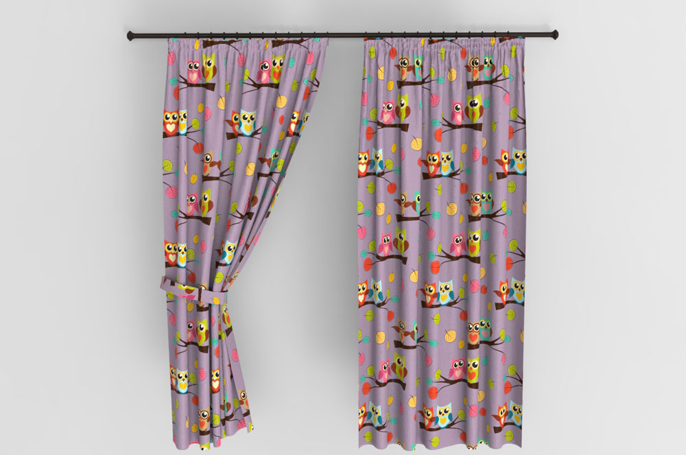 Blackout, perm. schwer entflammbar - Kuschel-Eulen