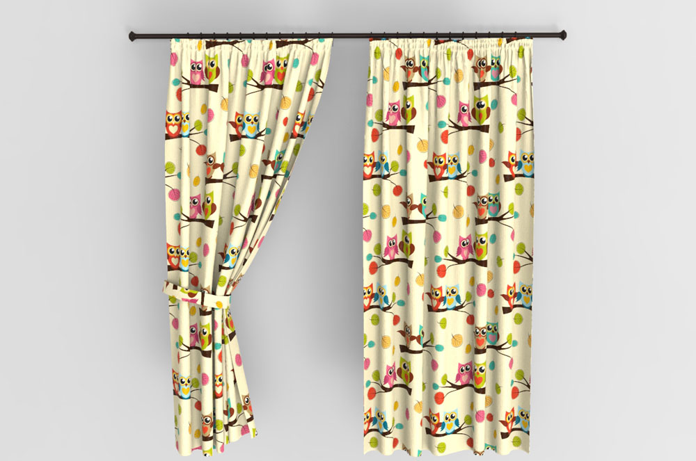 Blackout, perm. schwer entflammbar - Kuschel-Eulen