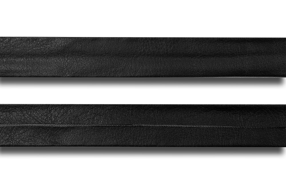Einfassband Kunstleder glatt - 2,5/5 cm breit - Meterware