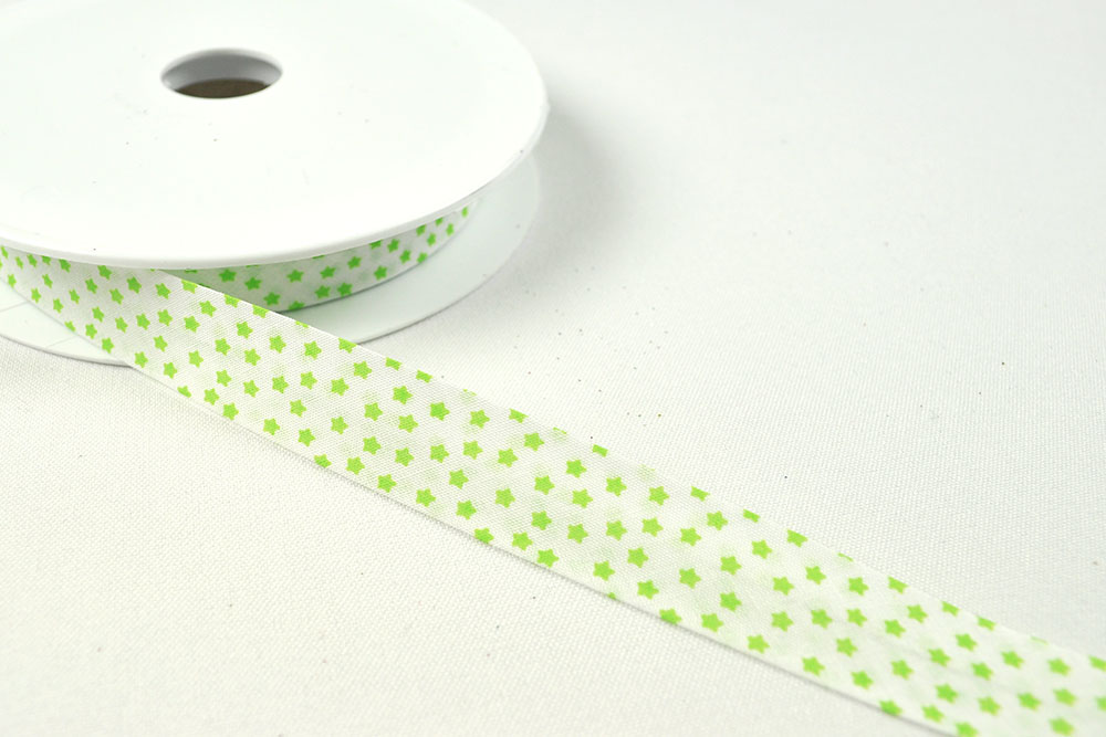 Schrägband - Sterne - 2/4 cm breit - Meterware