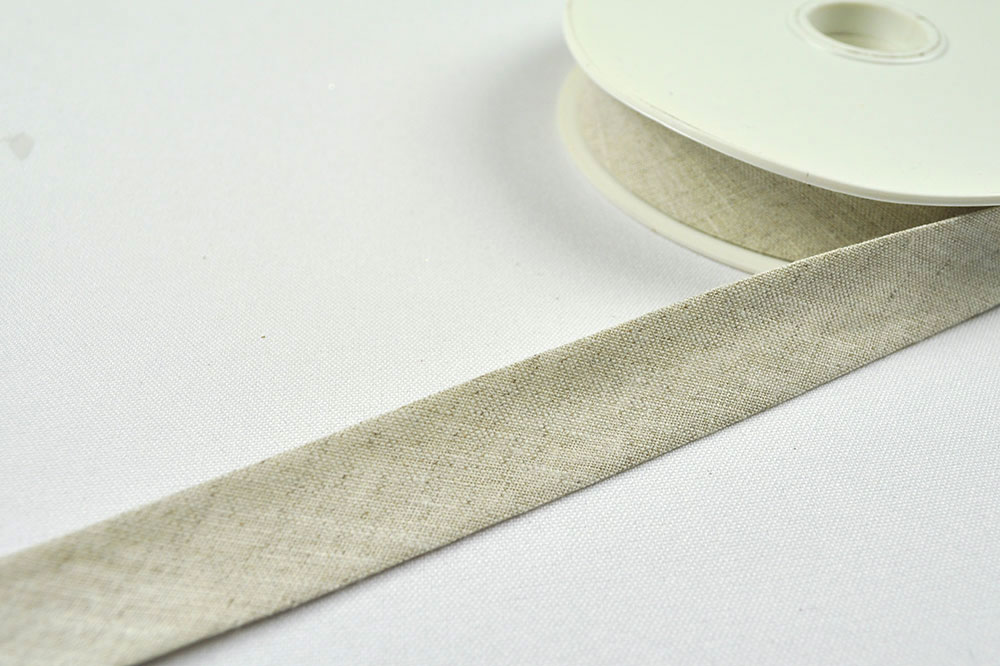 Leinen-Schrägband - 2/4 cm breit - Meterware