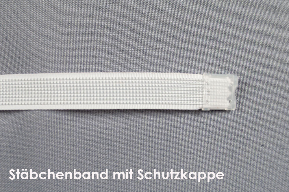 Stäbchenband - 7 mm - meterweise - Weiß