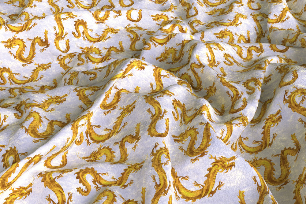 Pannesamt - China-Drache