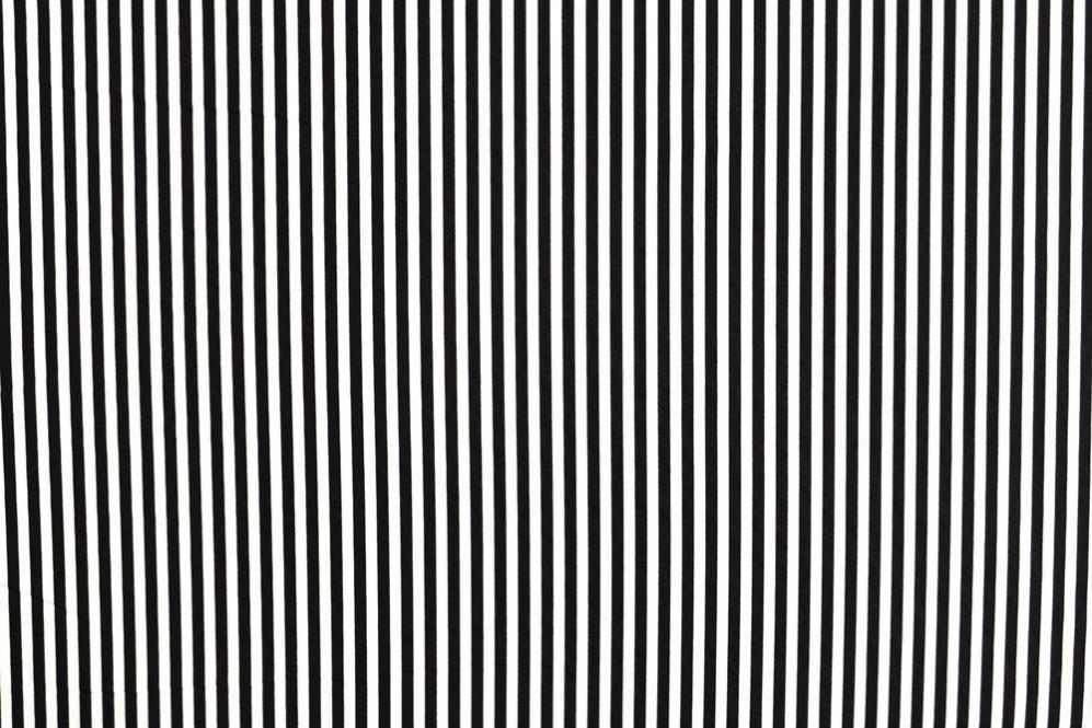 Baumwollstoff - Streifen - Schwarz/Weiß