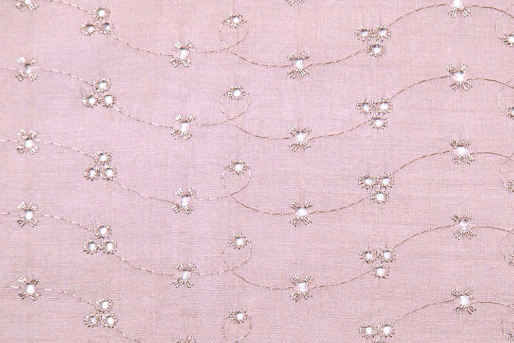 Baumwoll-Batist Lochstickerei