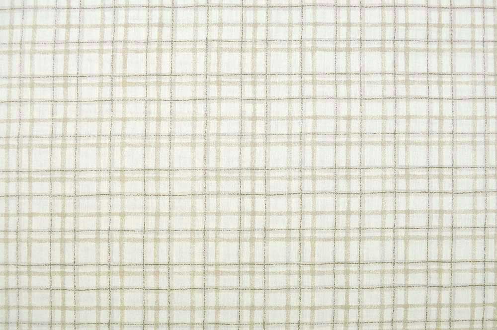 Bettwäsche-Stoff - Karo - 290 cm - Beige