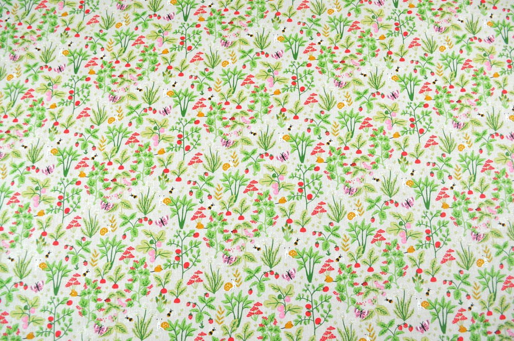 Baumwollstoff - Frühlingsgarten