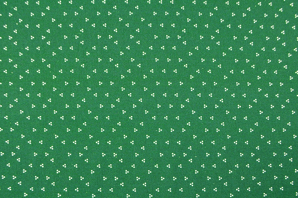 Baumwoll-Trachtenstoff - Hannas Tupfen - Tannengrün