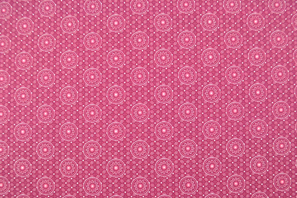 Baumwoll-Trachtenstoff - Annis Blüten - Dirndlpink