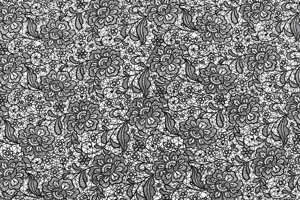 Baumwollstoff - Black Romance - 295 cm