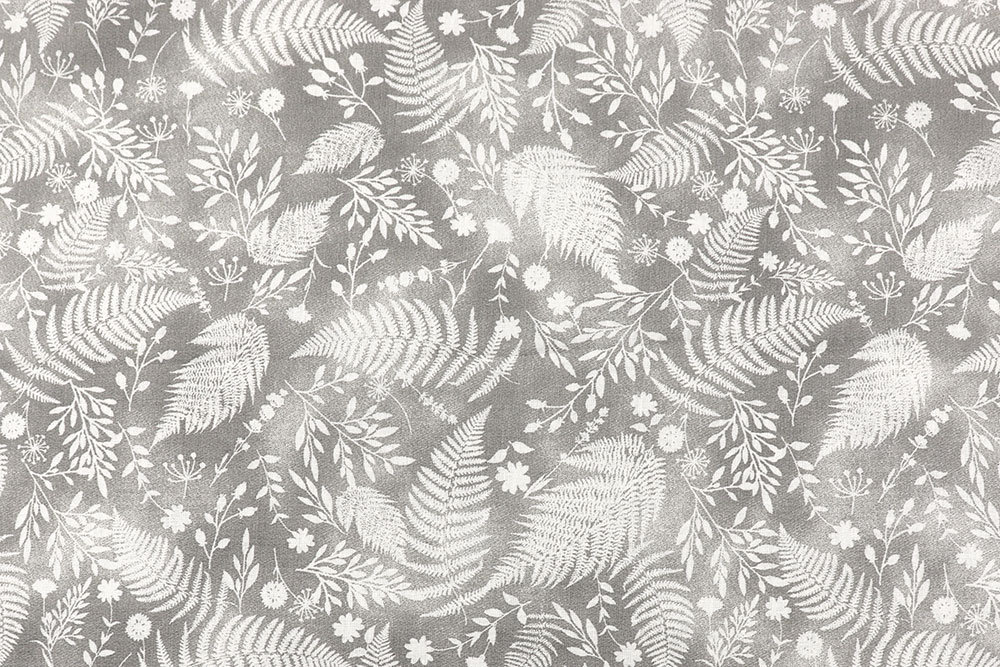 Baumwollstoff - Tropical Grey - 295 cm