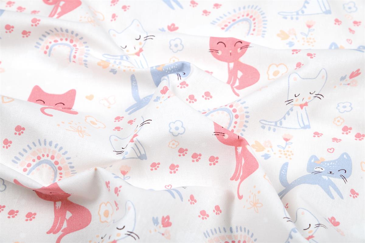 Baumwollstoff - Rainbow Cats