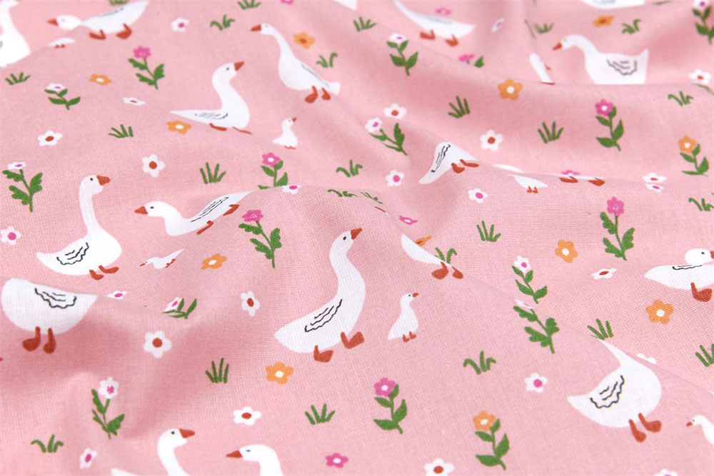 Baumwollstoff - Gänsefarm