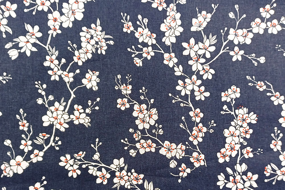 Baumwollstoff Asia - Kirschblüten