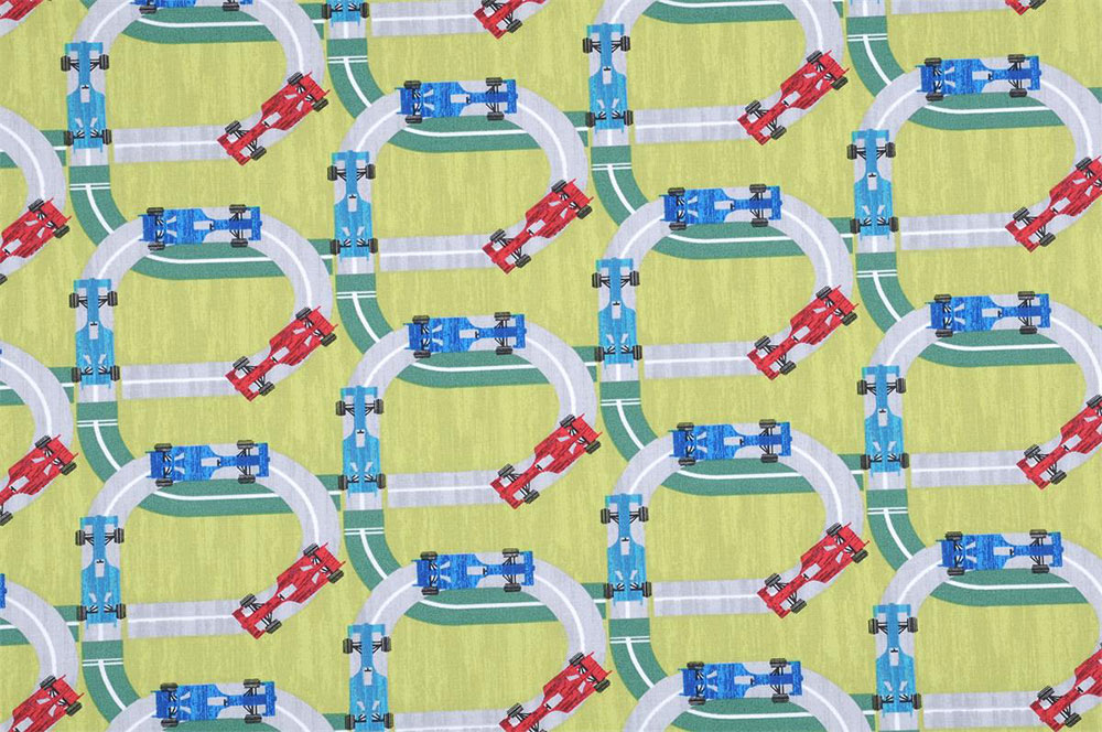 Baumwollstoff - Rennfahrer