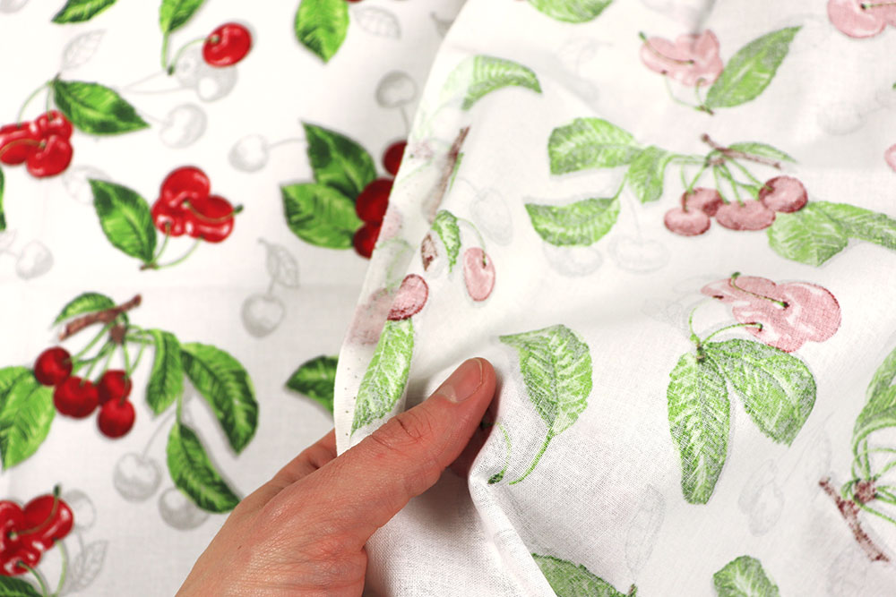 Baumwollstoff - Kirschen