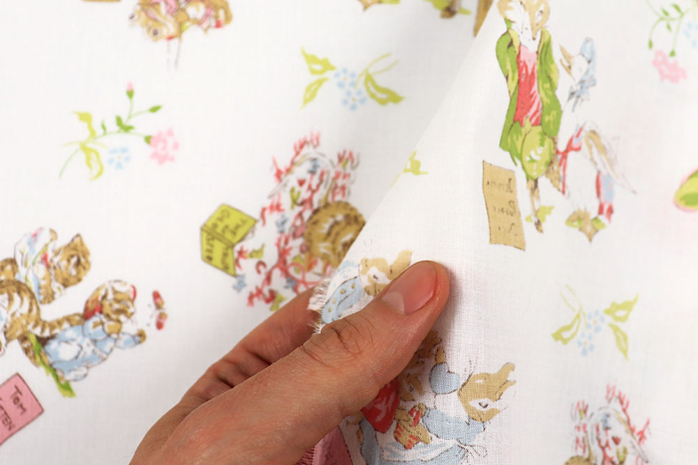 Baumwollstoff - Kinderbuch-Tiere