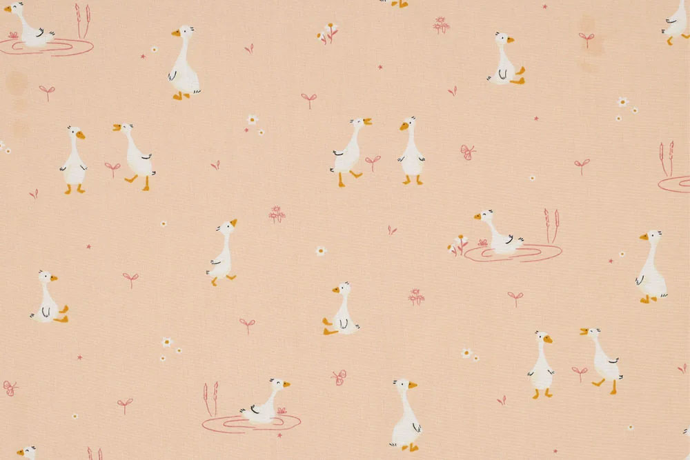 Baumwoll-Popeline - Gänseschar
