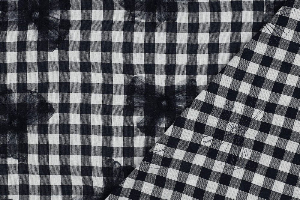 Vichy Karo mit Tüll-Scheifen