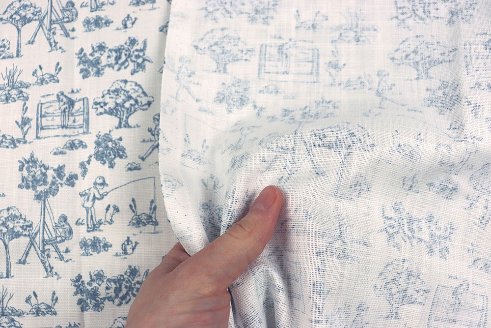 Baumwollstoff - Toile de Jouy - Spielplatz