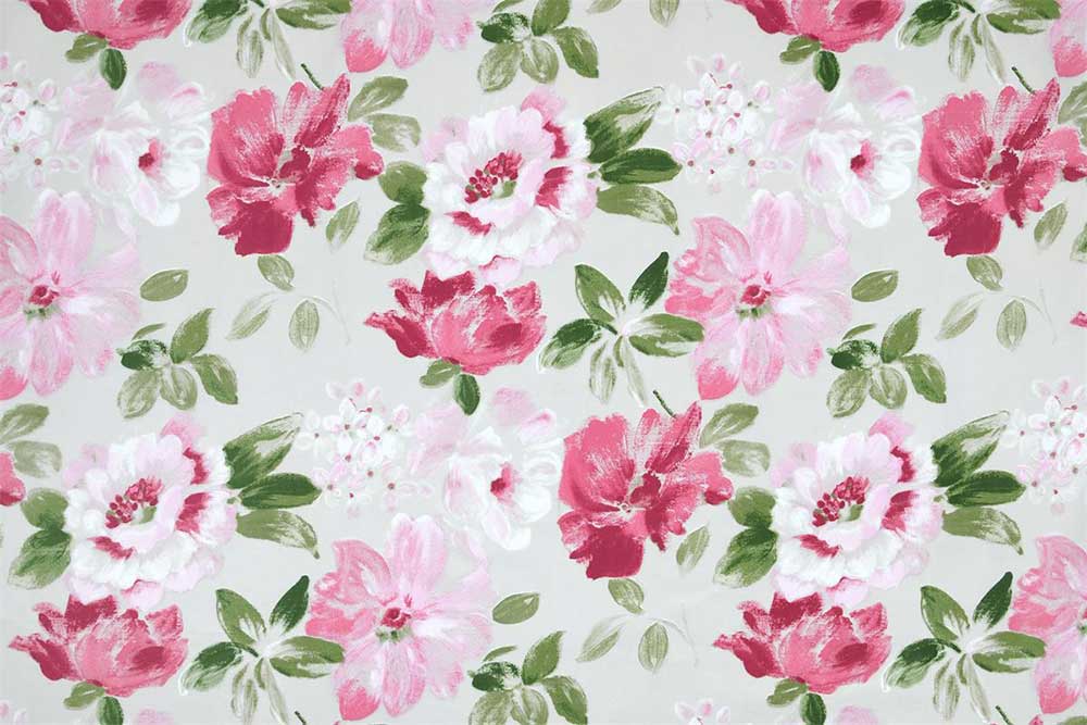 Baumwoll-Dekostoff - Rosy