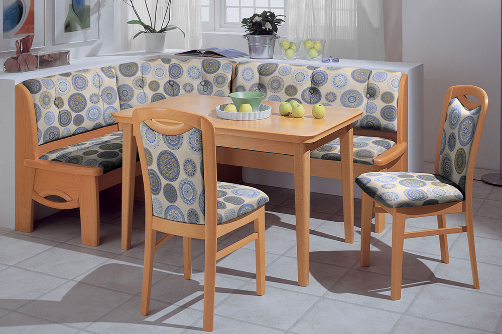 Dekostoff Leinenoptik - Mandalas Azules