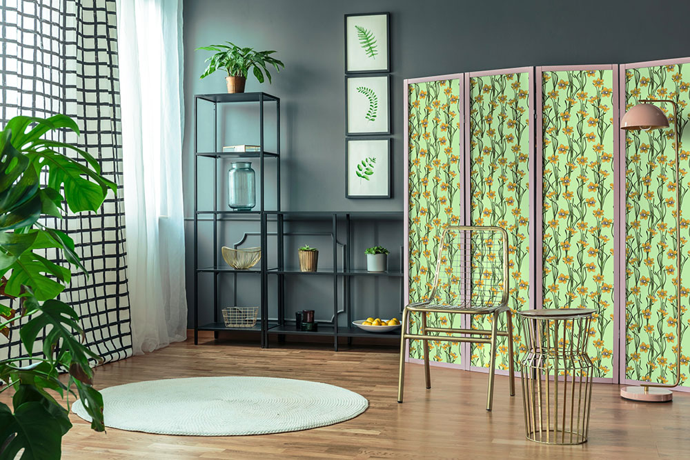 Dekostoff - Narzissenwiese