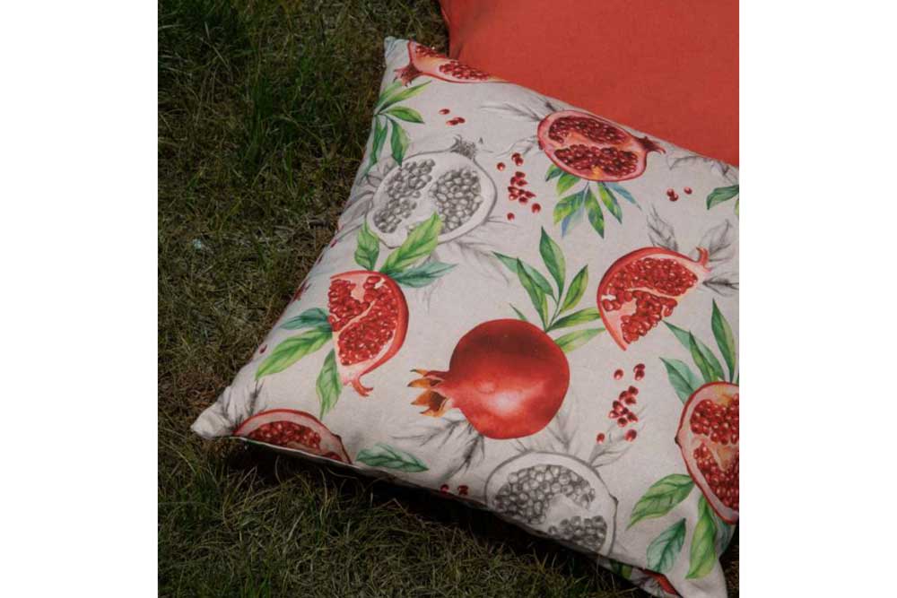 Dekostoff Recycling - Granatapfel