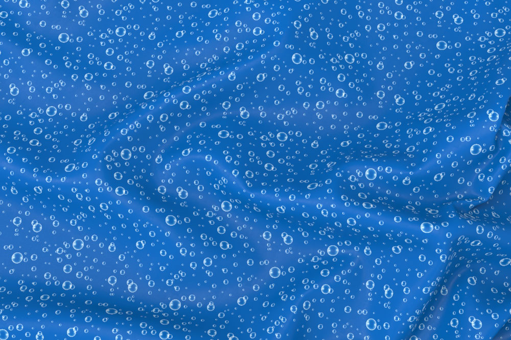 Dekostoff - Luftblasen