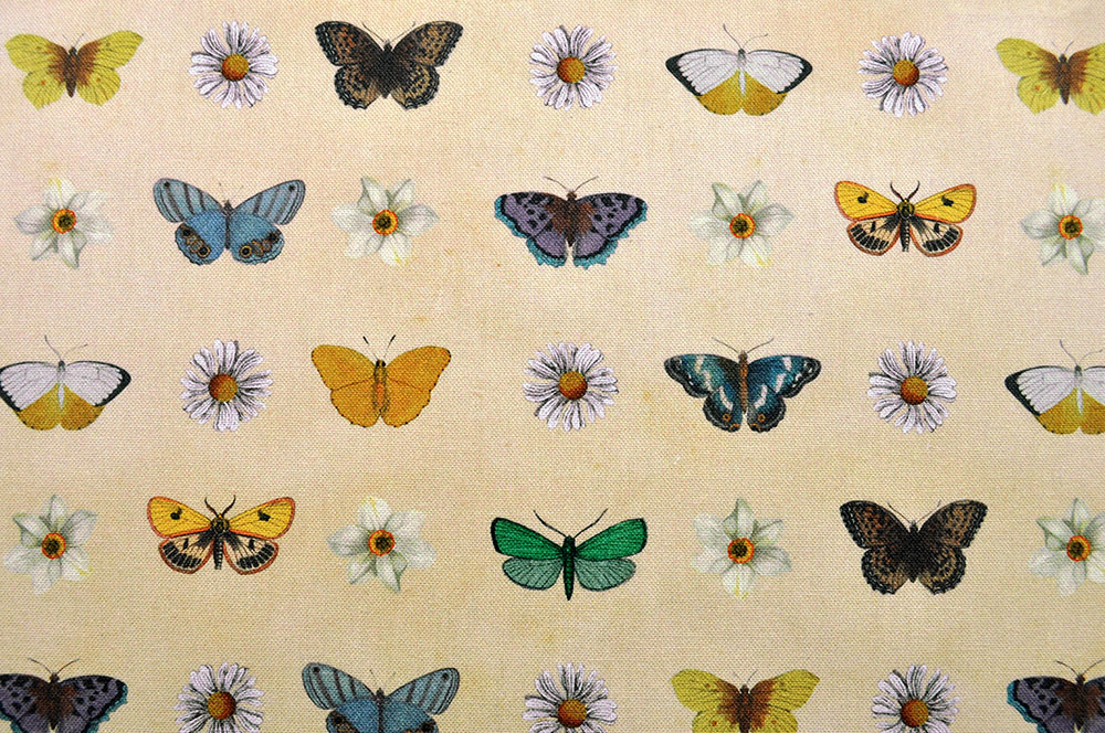 Dekostoff Digitaldruck - Frühlings-Schmetterling