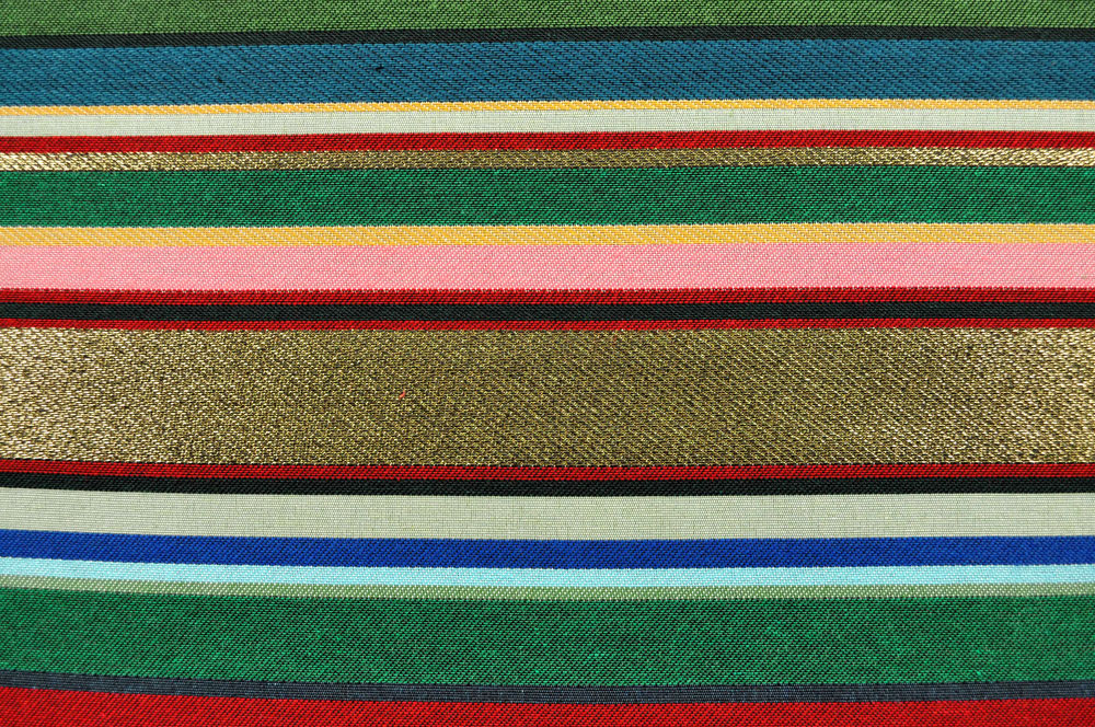 Jacquard-Stoff - Glanzstreifen - Grün