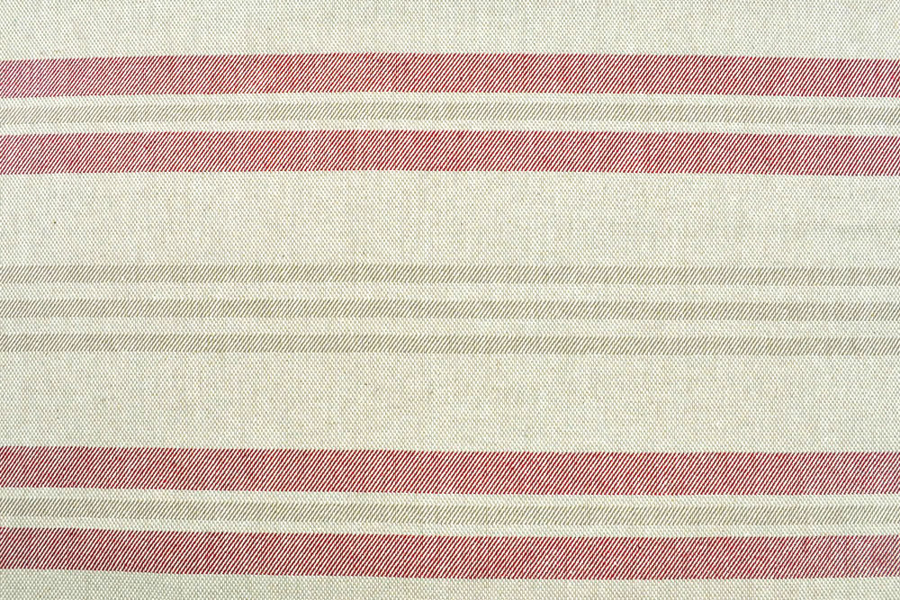 Dekostoff - Leinenoptik - Streifen - Rosarot