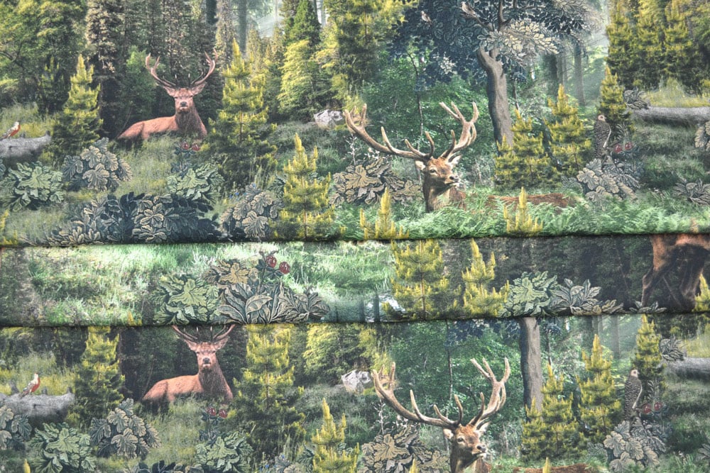 Premium-Dekostoff - Waldlandschaft