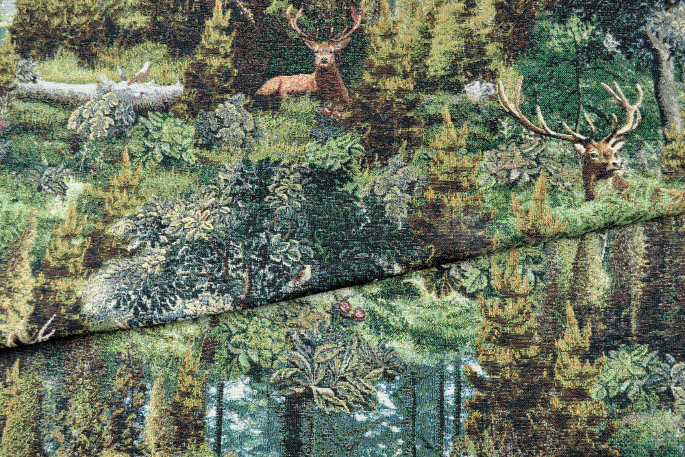 Dekostoff Gobelin - Waldlandschaft
