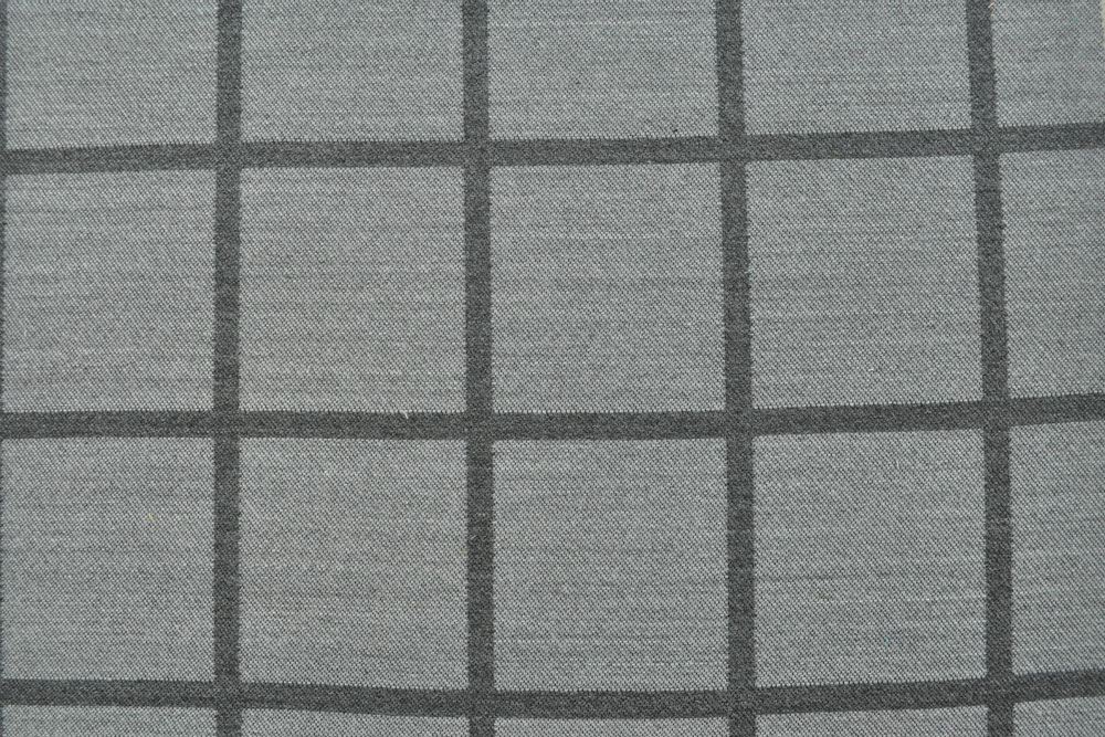 Wende-Jacquard - Retro-Karo - Hellgrau/Grau