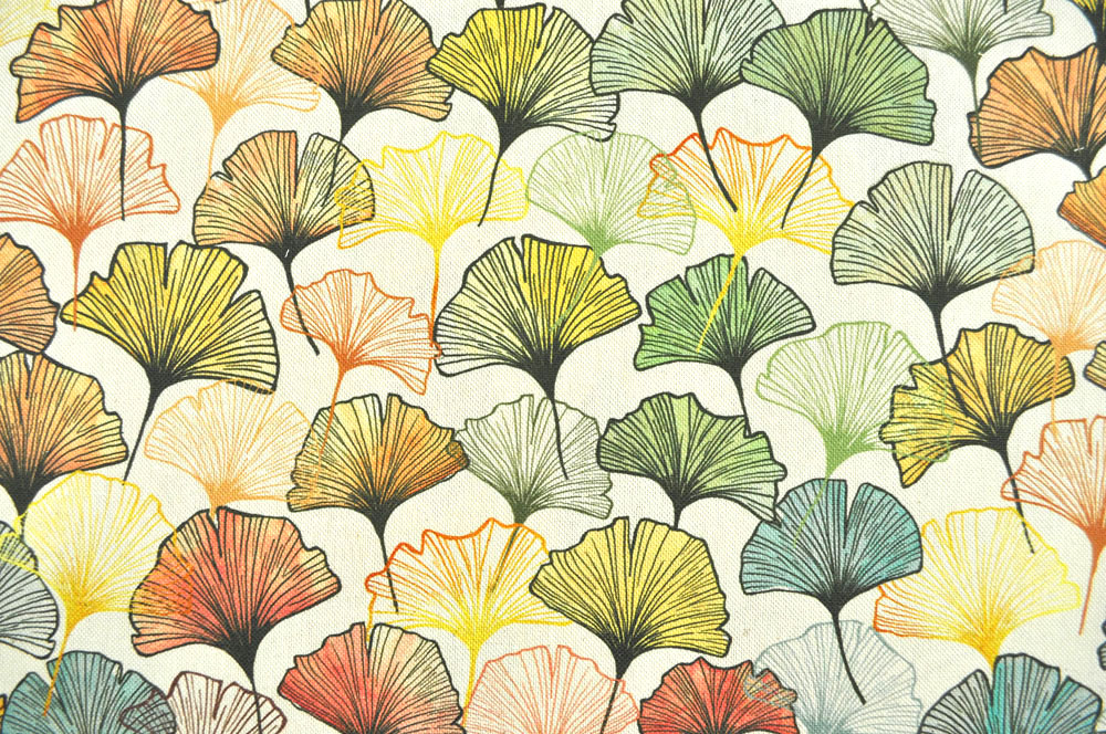 Dekostoff Premium - Bunter Ginkgo