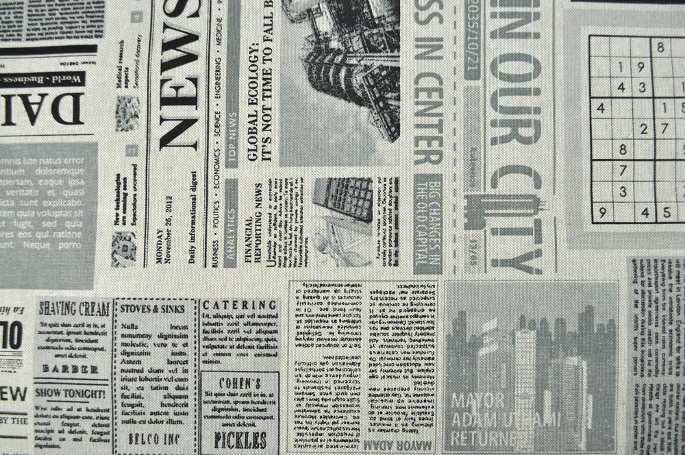 Dekostoff Leinenoptik - Daily Journal