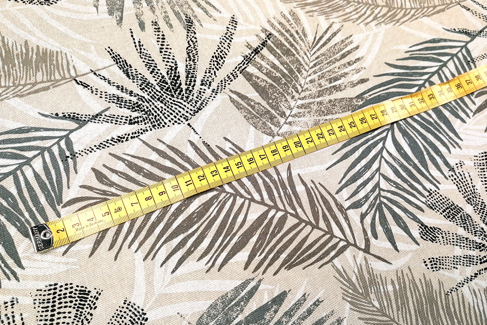 Wilde Blätter - Dekostoff Leinenoptik