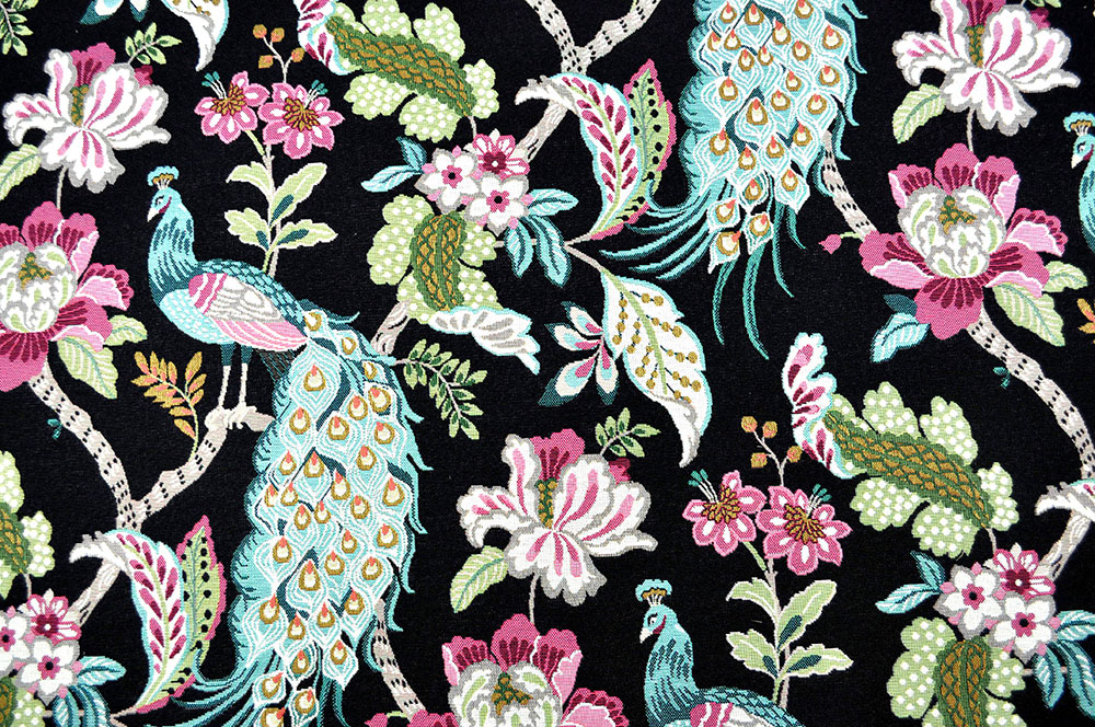 Gobelin-Stoff - Gartenpfau