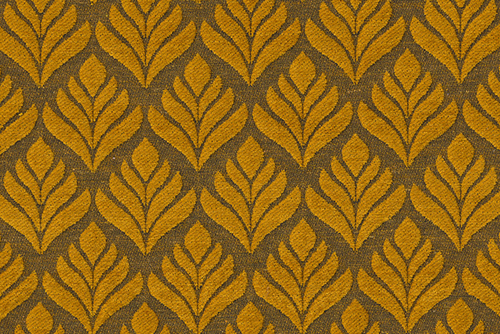 Chenile-Wende Jacquard - Lotusblatt - Curry