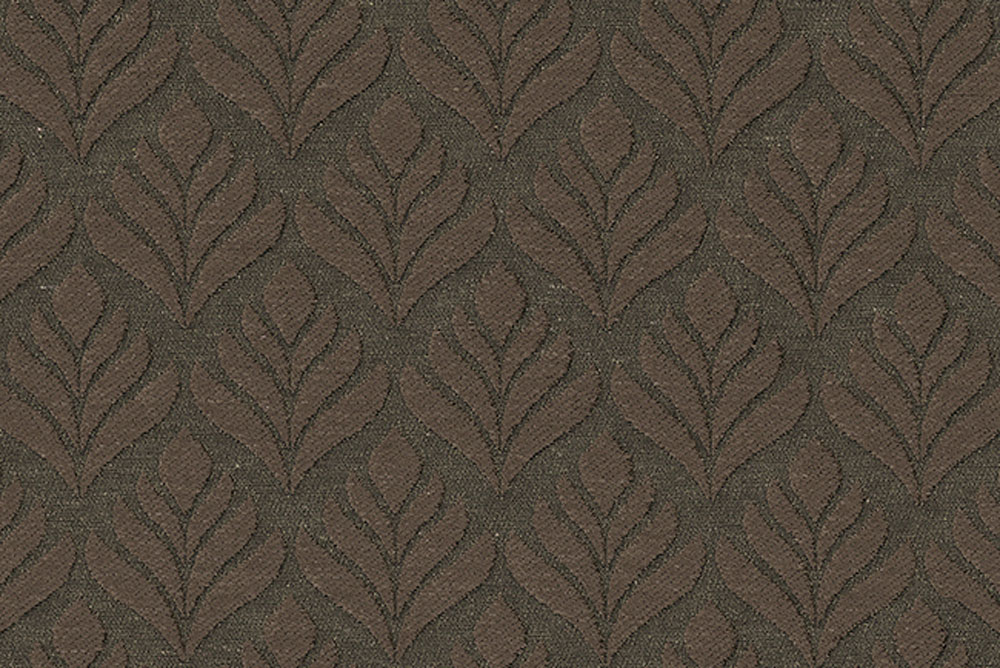 Chenile-Wende Jacquard - Lotusblatt - Braun
