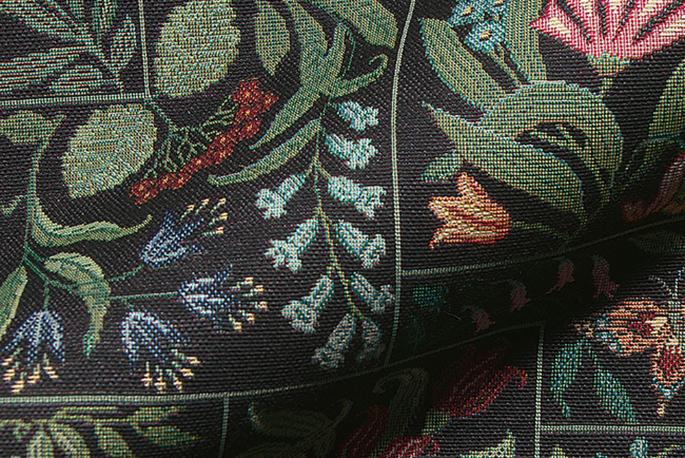 Gobelin-Stoff - Florence - Schwarz