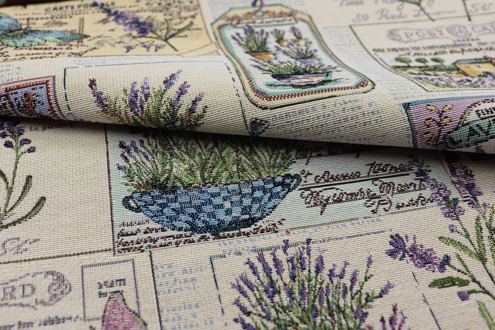 Gobelin-Stoff - Lavendel-Garten