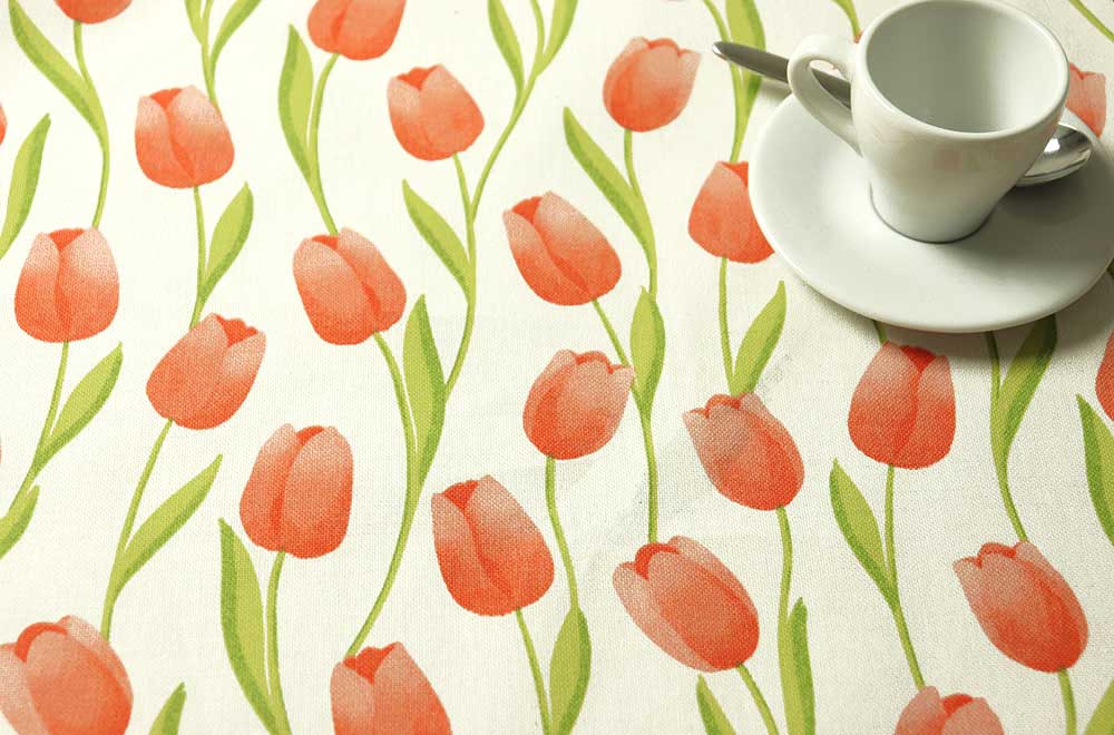 Dekostoff - Tulpen-Traum