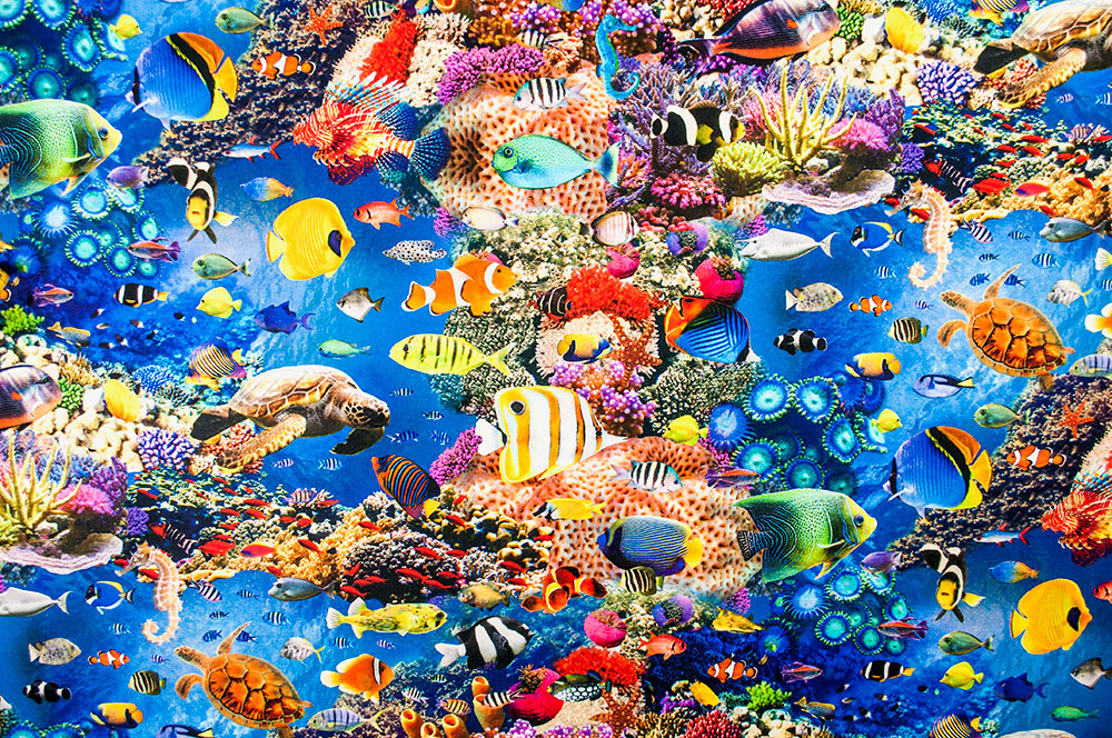 Dekostoff Digitaldruck - Unterwasserwelt